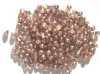 200 4mm Copper Capri Half Coated Round Glass Beads